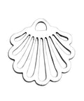 304 Stainless Steel Shell Charms, 14x13mm 304 Stainless Steel Shell Charms, 14x13mm