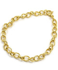 304 Stainless Steel Side Twisted Chain Bracelets, Golden, 22cm 304 Stainless Steel Side Twisted Chain Bracelets, Golden, 22cm