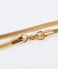 304 Stainless Steel Snake Chain Necklace Makings, Golden Size:(59.9cm) long, 304 Stainless Steel Snake Chain Necklace Makings, Golden Size:(59.9cm) long,