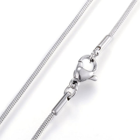 304 Stainless Steel Snake Chain Necklaces, 60.2cm 304 Stainless Steel Snake Chain Necklaces, 60.2cm