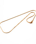 304 Stainless Steel Snake Chain Necklaces, Golden, 45cm 304 Stainless Steel Snake Chain Necklaces, Golden Size: about 1mm wide, 17.7"(45cm) long.
