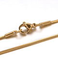 304 Stainless Steel Snake Chain Necklaces, Golden 304 Stainless Steel Snake Chain Necklaces, Golden