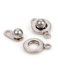 STAINLESS STEEL (SC8036-P) 304 Stainless Steel Snap Clasps, Golden 9x15.5mm (2 SETS) 304 Stainless Steel Snap Clasps, Golden 9x15.5mm (2 SETS)