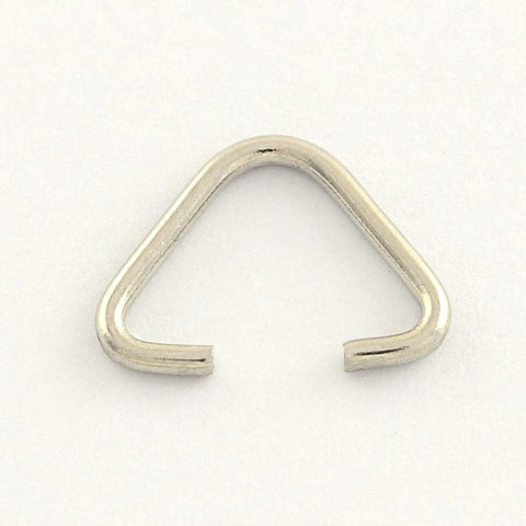 304 Stainless Steel Triangle Rings, Buckle Clasps, 10x13mm 304 Stainless Steel Triangle Rings, Buckle Clasps, 10x13mm