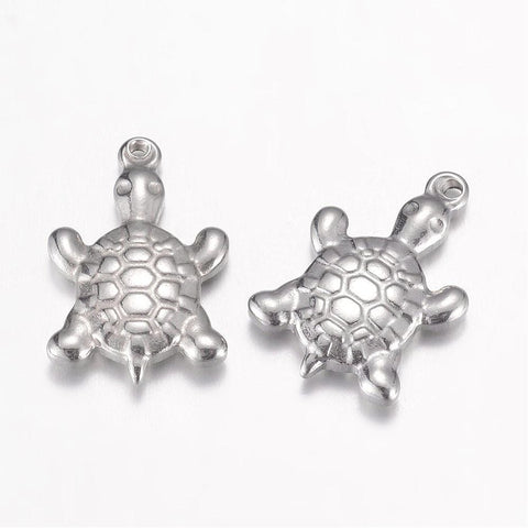 304 Stainless Steel Turtle Pendants, 13x19.5mm 304 Stainless Steel Turtle Pendants, 13x19.5mm