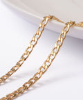 304 Stainless Steel Twisted Chain Curb Chains, Golden 304 Stainless Steel Twisted Chain Curb Chains, Golden
