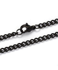 304 Stainless Steel Twisted Curb Chain Necklaces, Gunmetal, 55.5cm 304 Stainless Steel Twisted Chain Curb Chain Necklaces, with Lobster Claw Clasps, Gunmetal Size: about 21.85"(55.5cm) long, 3mm wide, link: 4x3x0.8mm.