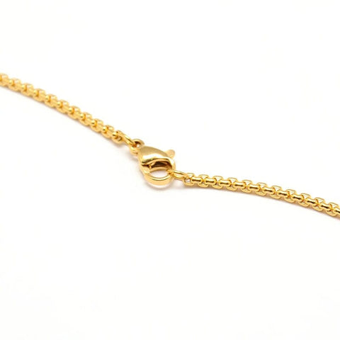 304 Stainless Steel Venetian Chain 60CM 304 Stainless Steel Venetian Chain Necklace Makings, Golden  Size: about 2mm wide, 23.43"~23.82"(59.5~60.5cm) long, links: 2x2x1.5mm.