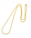 304 Stainless Steel Venetian Chain 60CM 304 Stainless Steel Venetian Chain Necklace Makings, Golden  Size: about 2mm wide, 23.43"~23.82"(59.5~60.5cm) long, links: 2x2x1.5mm.