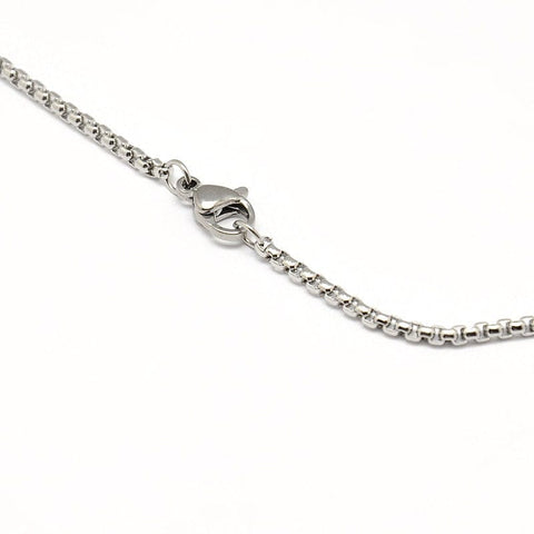 304 Stainless Steel Venetian Chain Necklace 60CM 304 Stainless Steel Venetian Chain Necklace Makings, Stainless Steel Color  Size: about 2mm wide, 23.43"~23.82"(59.5~60.5cm) long, links: 2x2x1.5mm.