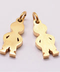 316 Surgical Stainless Steel Pendants, Boy,16x7mm 316 Surgical Stainless Steel Pendants, Boy,16x7mm