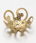 5-Petal 304 Stainless Steel Flower Bead Caps, Golden 10MM 5-Petal 304 Stainless Steel Flower Bead Caps, Golden Size: about 10mm in diameter, 4mm thick, hole: 1mm.