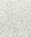 50/250g Miyuki seed beads 8/0 Crystal Silver Lined, 0001 Bulk Miyuki seed beads 8/0 Crystal Silver lined 0001
