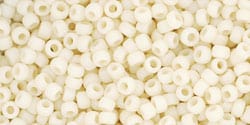50/250g TOHO - Round 11/0 : Opaque-Frosted Lt Beige TR-11-51F 50/250g TOHO - Round 11/0 : Opaque-Frosted Lt Beige TR-11-51F
