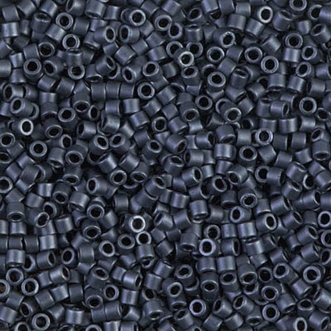 50g Miyuki Delica 10/0 Blue Grey Matted DBM0301 DELICA 10/0 BLUE GREY MATTED