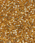 10g/50g Miyuki Delica 10/0 Silver lined Gold DBM0042 10g/50g Miyuki Delica 10/0 Silver lined Gold DBM0042