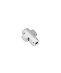 SILVER ANTIQUE 9.8 x 7MM Cross bead with vertical hole for 1.5mm 9.8 x 7MM Cross bead with vertical hole for 1.5mm