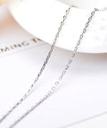 925 Sterling Silve Cable Chain Necklaces, Platinum 40cm 925 Sterling Silve Cable Chain Necklaces, Platinum 40cm