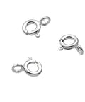 Silver 925 925 Sterling Silver 5mm Spring Ring Clasps Sterling silver 5mm spring ring clasps, nickel free, anti-tarnish protection