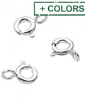 925 Sterling Silver 5mm Spring Ring Clasps Sterling silver 5mm spring ring clasps, nickel free, anti-tarnish protection