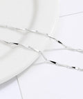 925 Sterling Silver Bar Link Chain Necklace, Silver, 40cm 925 Sterling Silver Bar Link Chain Necklace, Silver, 40cm