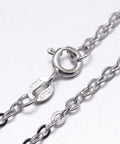 925 Sterling Silver Cross Chain Necklaces, with Spring Clasps, Platinum 925 Sterling Silver Cross Chain Necklaces, with Spring Clasps, Platinum