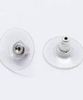 925 Sterling Silver Ear Nuts, Carved 925, Platinum 6.5x12mm 925 Sterling Silver Ear Nuts, Carved 925, Platinum 6.5x12mm