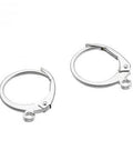 SILVER 925 Sterling Silver Round Earrings, 12mm 925 Sterling Silver Round Earrings, 12mm
