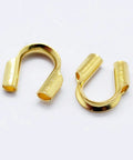 Gold Plated 925 Sterling Silver Wire Guardian, 4x4.5mm (10 PCS) 925 Sterling Silver Wire Guardian, 4x4.5mm (10 PCS)