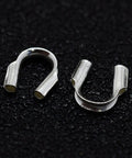 Silver 925 Sterling Silver Wire Guardian, 4x4.5mm (10 PCS) 925 Sterling Silver Wire Guardian, 4x4.5mm (10 PCS)
