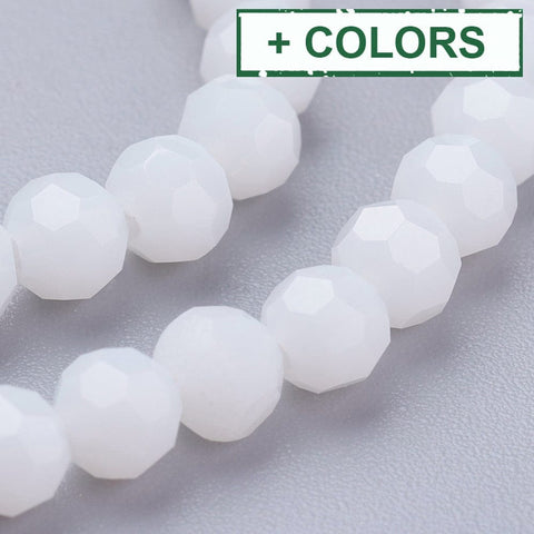 BeadsBalzar Beads & Crafts (BE7620-X) Glass Beads Strands, Faceted, Round, 4mm (1 STR)