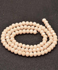 Abacus glass beads Peach Puff 6x4mm (BE4300) Peach puff glass beads 6x4mm