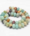 Abacus Natural Amazonite Beads Strands, 8mm Abacus Natural Amazonite Beads Strands  Size: about 8mm in diameter, 5mm thick, hole: 1mm; about 79pcs/strand, 15.5"
