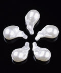 ABS Imitation Pearl Acrylic Beads, Nuggets, Creamy White Size: about 29mm long, 16mm wide, (6 PCS) ABS Imitation Pearl Acrylic Beads, Nuggets, Creamy White Size: about 29mm long, 16mm wide, 14.5mm thick, hole: 1mm