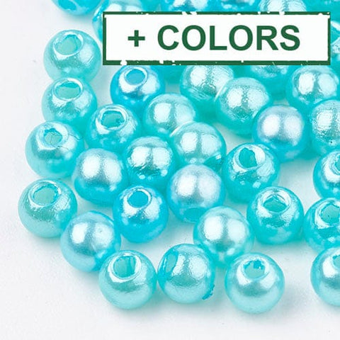 ABS Plastic Beads, Imitation Pearl, Round, 6mm ABS Plastic Beads, Imitation Pearl, Round, 6mm