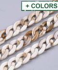 Acrylic Handmade Curb Chains, 14x10mm Acrylic Handmade Curb Chains, 14x10mm
