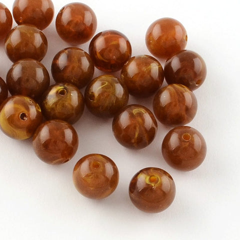 BROWN Acrylic Imitation Gemstone, 10mm Acrylic Imitation Gemstone, 10mm
