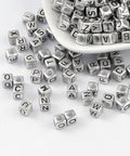 (LE5550MIX) 15GMS +/- 90 PIECES RANDOM MIXED Acrylic Letters, Cube  about 6mm in diameter, 6MM (choose letters) Acrylic Letters, Cube  about 6mm in diameter, 6MM (choose letters)