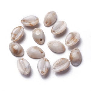 Acrylic Pendants, Imitation Gemstone Style, Cowrie Shell Acrylic Pendants, Imitation Gemstone Style, Cowrie Shell, Seashell Size: about 18.5mm long, 12.5mm wide, 8mm thick, hole: 2mm
