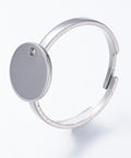 Adjustable 304 Stainless Steel Pad Ring Settings, Stainless Steel Color (SR5250) Adjustable 304 Stainless Steel Pad Ring Settings, Stainless Steel Color Size: about 17.5mm inner diameter, 2mm thick; tray: 10mm.
