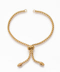 Adjustable 304 Stainless Steel Slider Bracelets, Golden, 22cm Adjustable 304 Stainless Steel Slider Bracelets, Golden, 22cm
