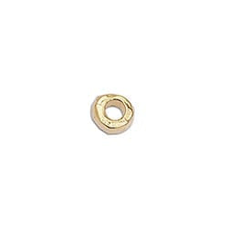 24KT GOLD PLATED Alloy 4x6mm  Bead HOLE 3mm Long lasting Plated Alloy 4x6mm  Bead HOLE 3mm Long lasting Plated