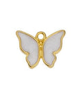 24KT Gold Plated  / Seashell Pearl Alloy Butterfly motif pendant 17x14mm (2 PCS) Alloy Butterfly motif pendant 17x14mm (2 PCS)