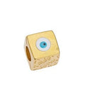 GD.PL./WHITE Alloy Cube Bead March / Μάρτης 10mm Alloy Cube Bead March / Μάρτης 10mm