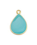AQUA Alloy Drop Motif Pendant, 13x20mm Alloy Drop Motif Pendant, 13x20mm