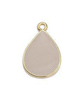 DUSTY PINK Alloy Drop Motif Pendant, 13x20mm Alloy Drop Motif Pendant, 13x20mm