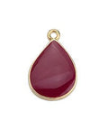 FUCHSIA Alloy Drop Motif Pendant, 13x20mm Alloy Drop Motif Pendant, 13x20mm