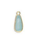 GRΕYED JADE / GOLD Alloy Flat Drop, 18mm Alloy Flat Drop, 18mm