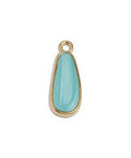 AQUA / GOLD Alloy Flat Drop, 18mm Alloy Flat Drop, 18mm