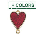 Alloy Floral Heart Connector, 19x13mm Alloy Floral Heart Connector, 19x13mm
